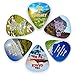 Christian Guitar Picks - Almighty God (12-Pack) - Encouraging Bible Scripture Verse - Psalm 23 - Inspirational Gifts Church Supplies Praise and Worship Guitar Stocking Stuffers