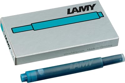 Lamy T10 Ink Cartridge Turquoise - Genuine Lamy Fountain Pen Ink