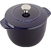 Staub Cast Iron 1.5-qt Petite French Oven - Dark Blue, Made in France