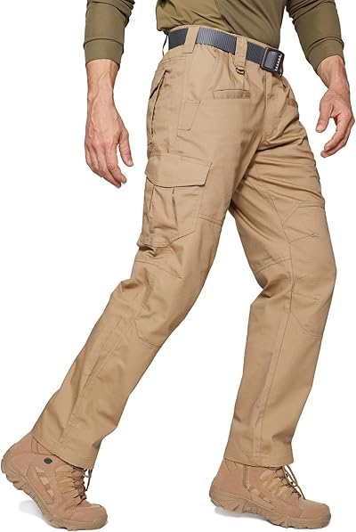 SPOSULEI Cargohose Herren Leichte Outdoor Wanderhose Arbeitshosen Männer Ripstop Taktische Hose Sommer mit Multi Taschen