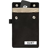SLNT Signal Blocking Faraday Key Fob Case with Silent Pocket - Car Anti Theft Device Shields Against All Signal Types, Includ