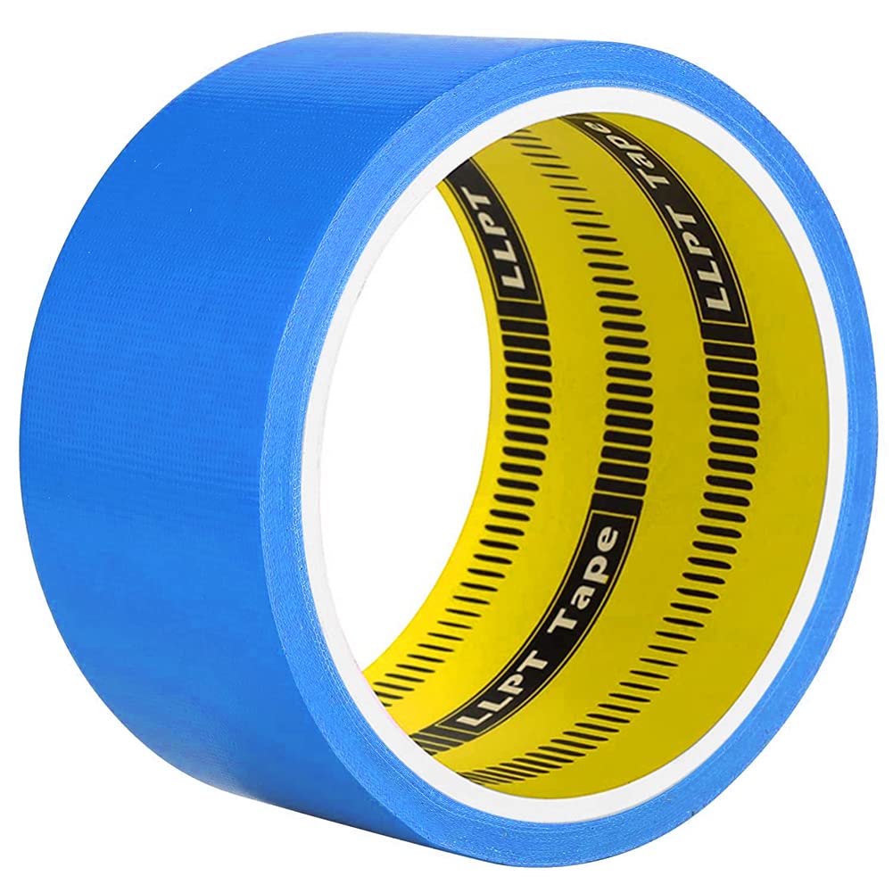 LLPT Duct Tape | 1 Pack Blue | 50MM x 9M | Premium Color Fabric Gaffer Tape | Heavy Duty Waterproof Cloth Repair Tape | for DIY Indoor Outdoor Use (DT601BL)