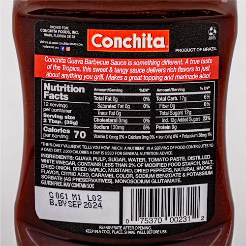 CONCHITA GUAVA BBQ SAUCE, 14 OZ – TASTE OF THE TROPICS – PERFECT FOR GRILLING, MARINATING, AND DIPPING (PACK OF 1)