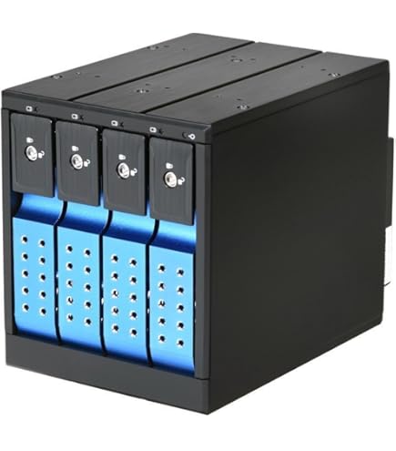 Amazon.com: iStarUSA Group 3x5.25 to 4x3.5 SAS Cage Black Trayless