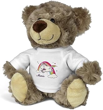Printplanet Teddy Bear With Name Marie Cuddly Toy Teddy With Crazy Unicorn Design Amazon De Spielzeug amazon de