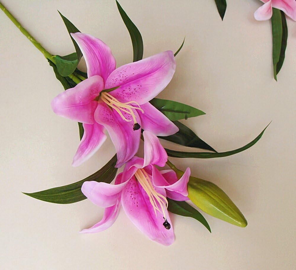 Decor Hight Quality Fake Lily Artificial Flower Lilium