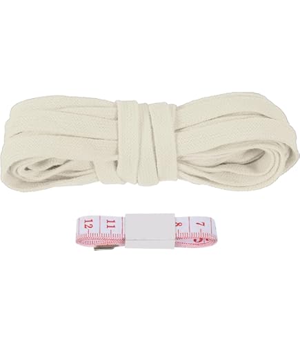 Beyond Trim Cotton Drawstring Cord - 5 Yards White Replacement Rope For Crafts