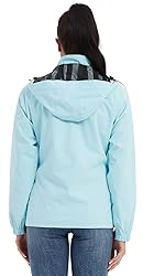 MOERDENG Women's Waterproof Rain Jacket Lightweight