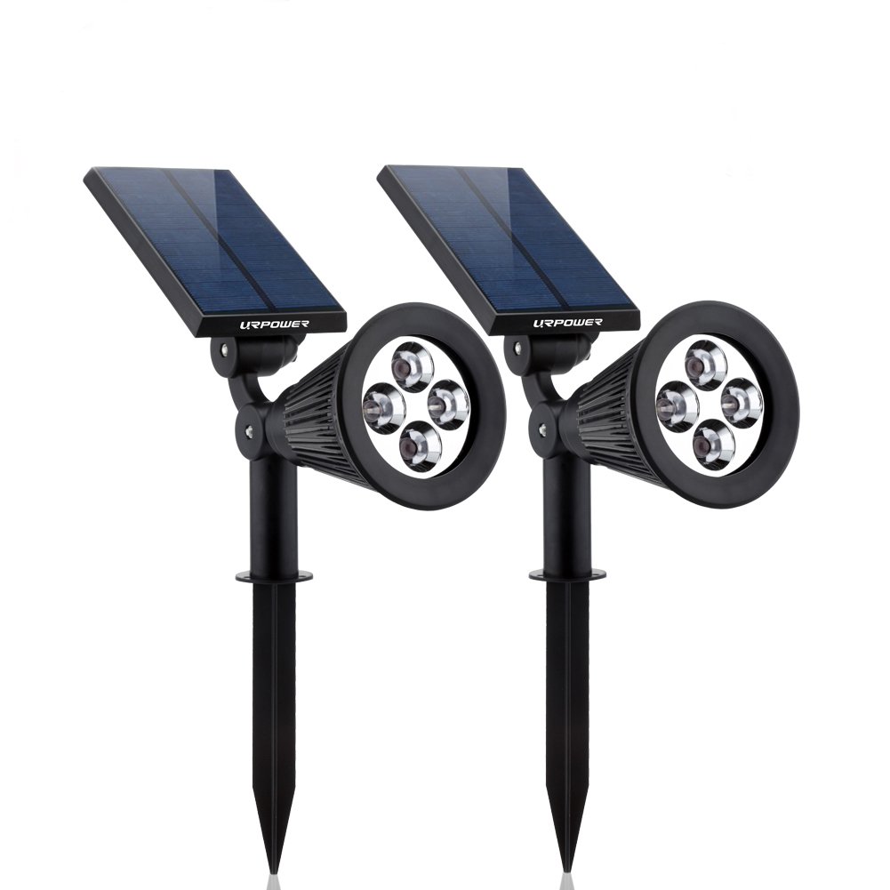 URPOWER Solar Lights 2-in-1 Waterproof 4 LED Solar Spotlight URPOWER Solar Lights 2-in-1 Waterproof 4 LED Solar Spotlight