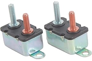 Auto Reset Circuit Breaker Aluminum Alloy Stud Bolt 12V 24V for Automotive Ship Electrical Control (30A)