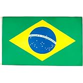 AZ FLAG Brazil Flag 2x3 ft Brazilian 100D Polyester 2 Grommets | Indoor and outdoor use 90x60 cm decorative flag Brasil double stitched seams and reinforced edges with metal grommets