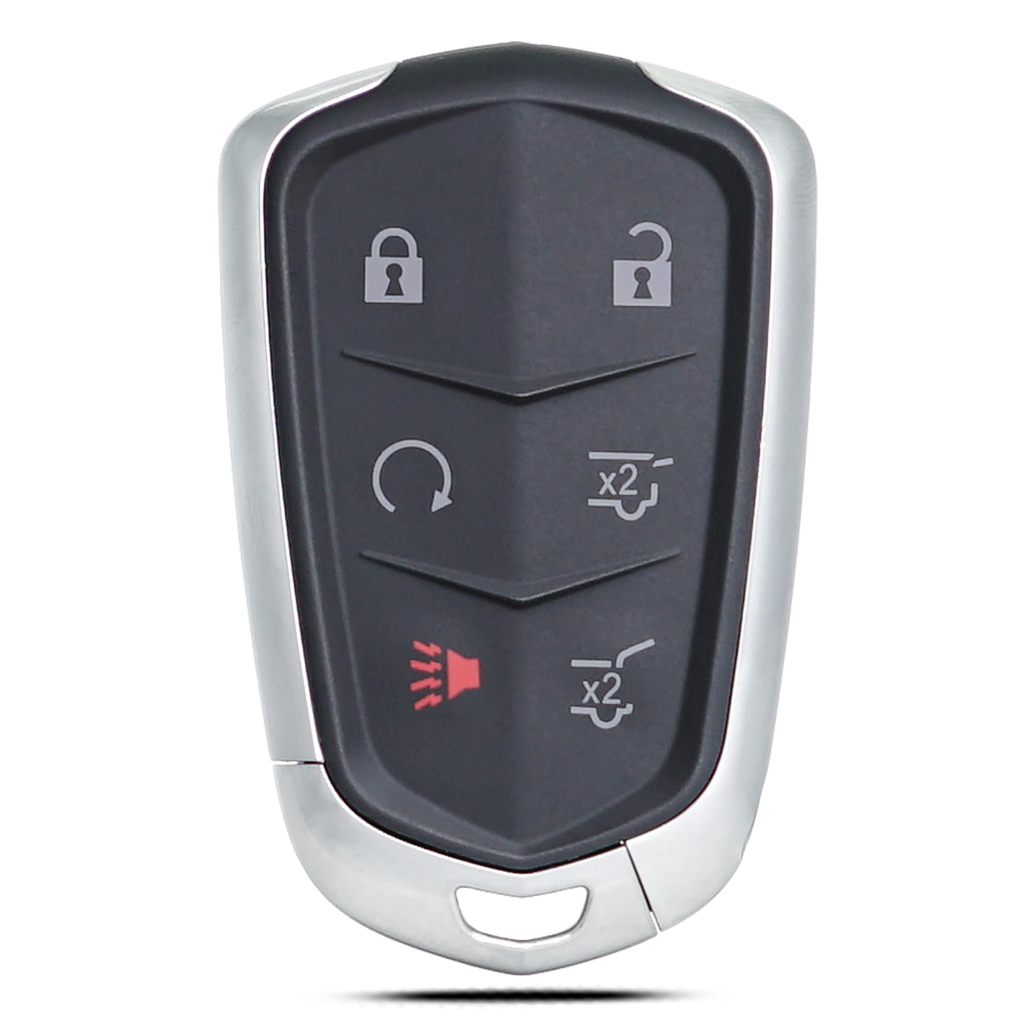 Photo 1 of SUPALAND Key Fob Shell Case Replacement Fits for Cadillac Escalade ESV 2015 2016 2017 2018 2019 2020 Keyless Entry Remote Control 6 Button Pad Cover
