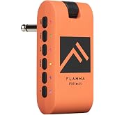 FLAMMA Bass Headphone Amp Portable Modeling Headphone Amplifier with 28 Drum Grooves 7 Amp Models Built-in Effects 5 Tone Color Support Bluetooth USB Audio Recording&amp;Playback OTG Function Rechargeable