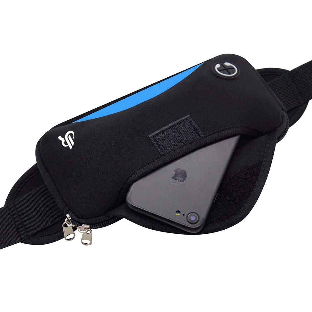 Y&R Direct Fanny Pack Running Belt Pouch Slim Soft Nylon Water Resistant Waist Bag for Man Women Walking Hiking Jogging Carrying iPhone Xs / 8 Plus Samsung S10 Plus/Note 8 Great Gifts