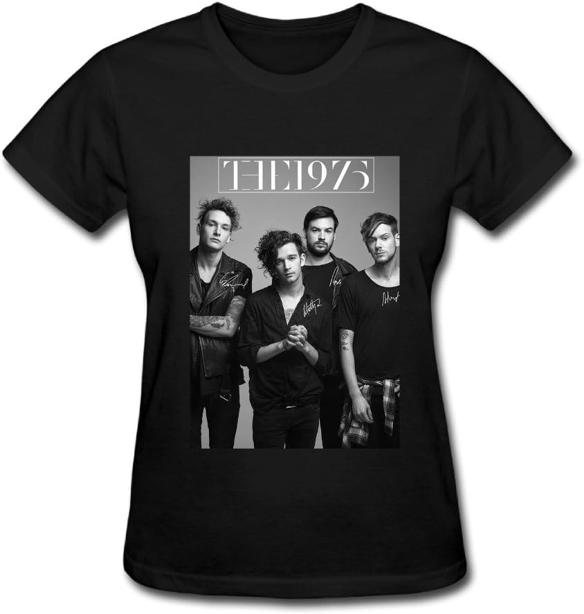 Best Black T Shirt for Women Rock Band The 1975 Tour 2016
