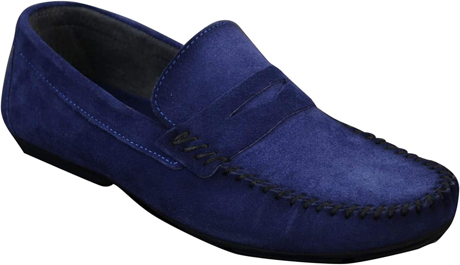 Mens Real Suede Washed Designer Slip On Loafers Moccasins Smart Casual Shoes