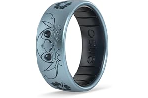 Enso Rings Disney Lilo & Stitch Silicone Ring Collection - Comfortable and Flexible Design