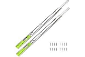 6 Pairs 22 inch Drawer Slides Soft-Close Full Extension Side Mount Ball Bearing 3-Section Drawer Slide Set