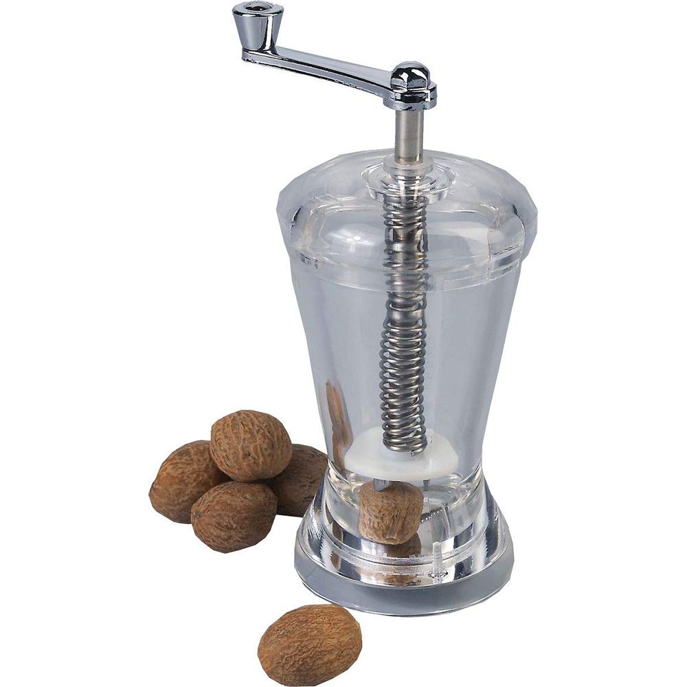 GSD Acrylic/Stainless Steel Nutmeg Grater, Transparent