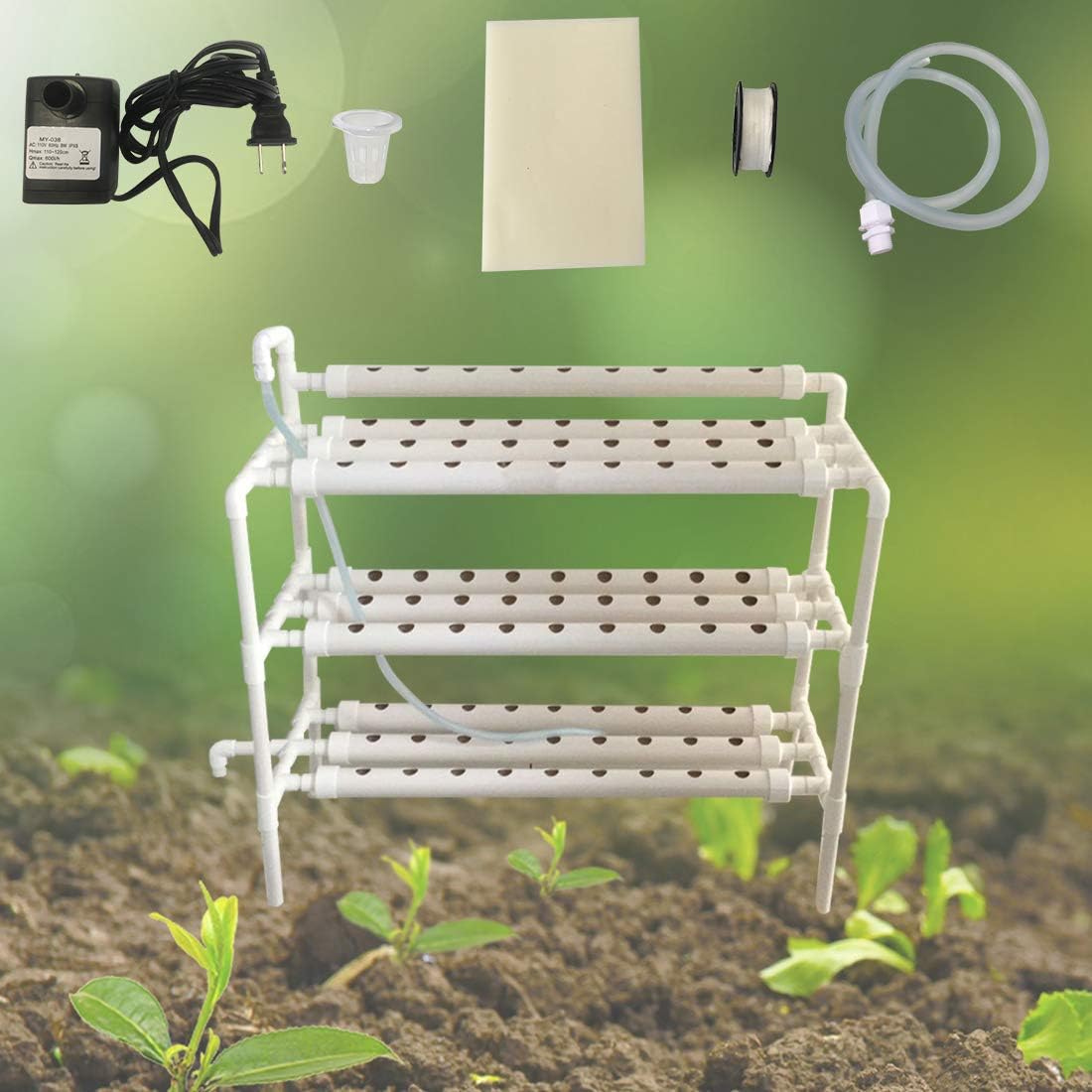 Hydroponic Site Grow Kit Layers Plant Sites Hydroponic Growing System Water Culture Garden Plant System for Leafy Vegetables Lettuce Celery Cabbage
