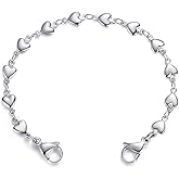 LinnaLove Heart Link Stainless Steel Interchangeable Medical Alert Bracelet