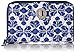 Vera Bradley Women's Cotton Turnlock Wallet, Cobalt Tile, One Size
