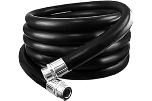 CAQEG 1 Inch NPT Fuel Transfer Hose, 10FT Farm Hoses for Dispensing Diesel, Gasoline, Kerosene & Biodiesel, Efficient 10 Feet Pump Tank Tube Hose for Fuel Transfer