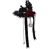 GRACEART Steampunk Mini Top Hat for Women Headwear Costume Accessories