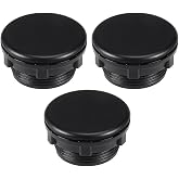 uxcell 3 Pcs 30mm Black Plastic Push Button Switch Hole Panel Plug