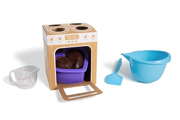 GOLIATH TASTY TINIES BAKE SHOP CHOCOLATE CAKE MIX KIT WITH RAINBOW POP SPRINKLES & CHOCOLATE FROSTING MIX | BAKE & DECORATE 2 REAL MINI CAKES | INCLUDES MINI TOOLS & INGREDIENTS | AGES 6+