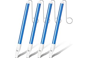 Chivao 4 Pieces Slide Whistle Kids Adult Instrument Musical Instrument Slide Whistle Party Favors for Parent Child Games Birthday Educational Party Supplies, Blue