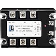 LCLCTC 3 Phase Solid State Relay SSR 40DA DC to AC (Input 3-32VDC to Output 24-480VAC) (DC to AC 40A)