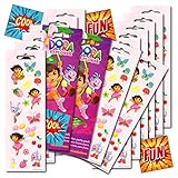 Dora Stickers Party Favors Pack - 16 Sheets of Dora Stickers Bundled with 4 Specialty Separately Licensed GWW Reward Stickers