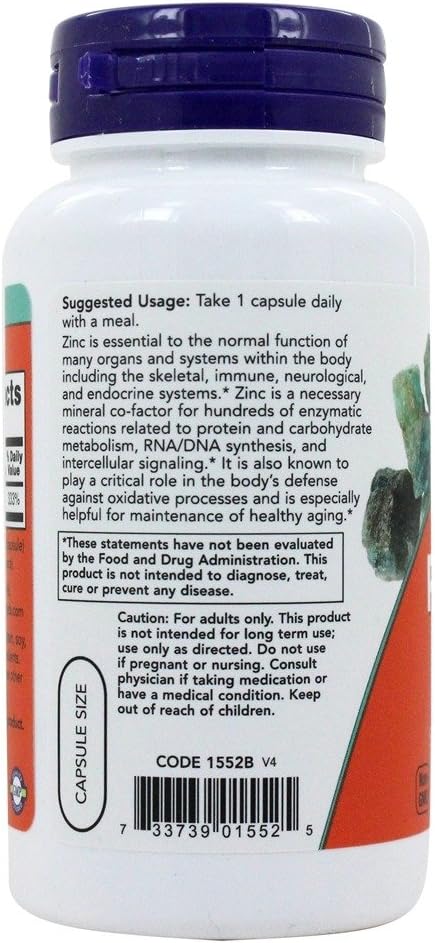 NOW Foods - Zinc Picolinate 50 mg, 120 capsules: Health & Personal Care