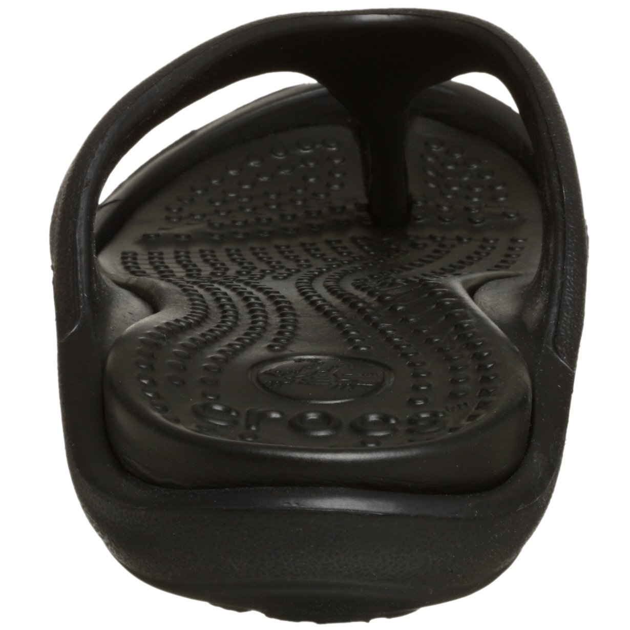 crocs unisex athens ii black flip flops and house slippers