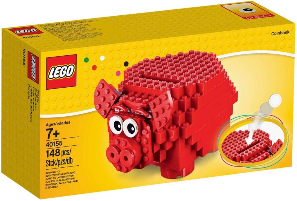 LEGO Piggy Bank, red