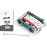 IDCS EVOLIS PRIMACY 2 Ribbon RCT215NAAA Monochrome White Ribbon 1000 Prints Pack with Express IDCS Cleaning Kit