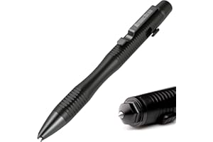 The Atomic Bear Stealth Pen Pro Tactical Pen for Self Defense - Enhanced Writing Survival Pen with Glass Breaker to Escape & Defend - Bonus Training to Protecting Yourself - Great Gift for Men