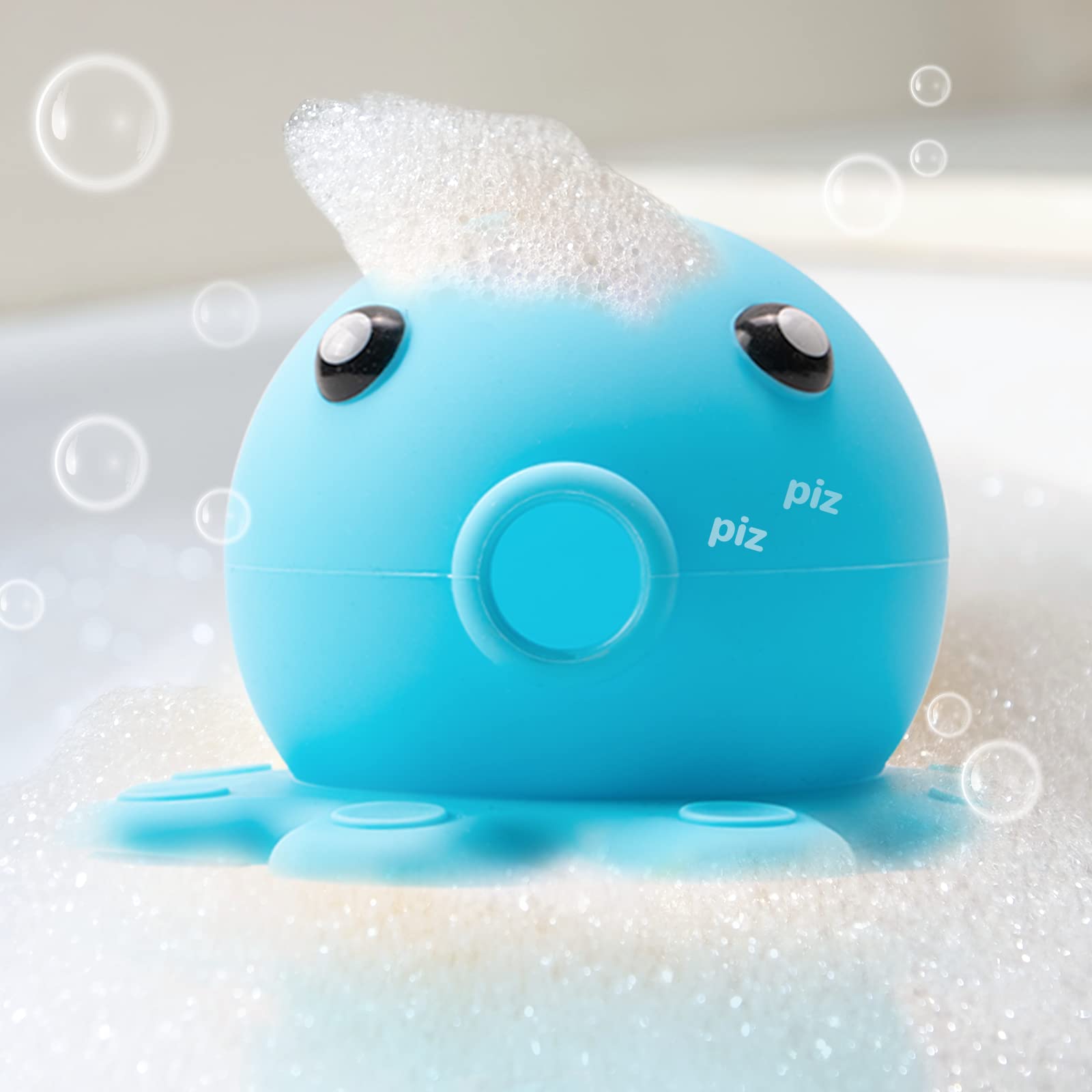 tEEZErshop Bath Overflow Cover Deep Bath [10 cm] | Tub Not Overflowing & No Loud Noise Drainage Water | A Warmer & Deeper Bath In which you can immerse (Cute Octopus)