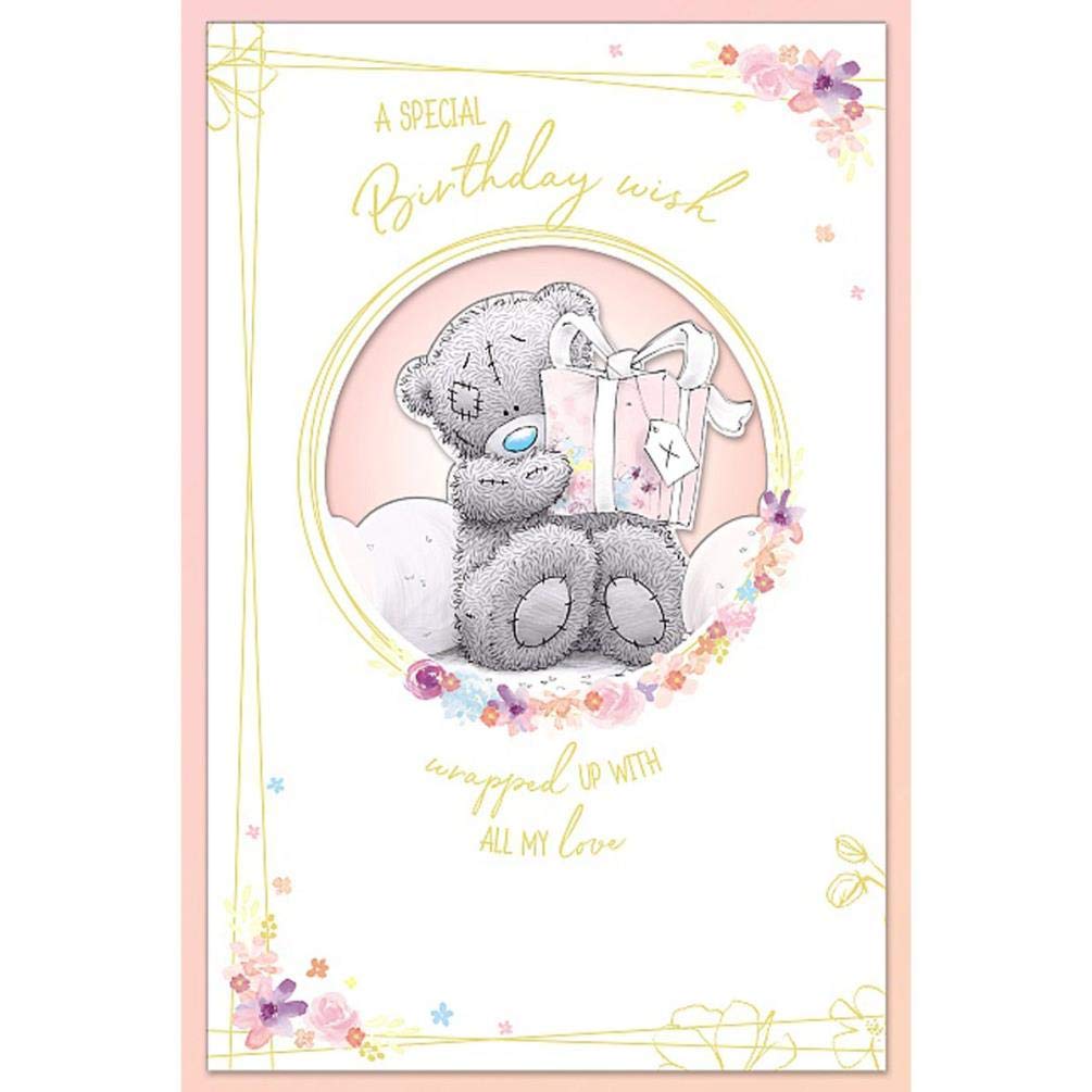 Me To You Bear Special Birthday Wish Handmade Birthday Card