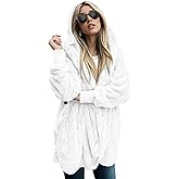 LONGYUAN Womens Jacket Winter Coats Hooded Cardigan Fleece Sweaters