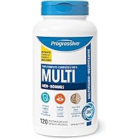 Progressive Advanced Daily Multivitamin for Adult Men, with Saw Palmetto, Fenugreek and Maca. Supports Immune Health, Energy,