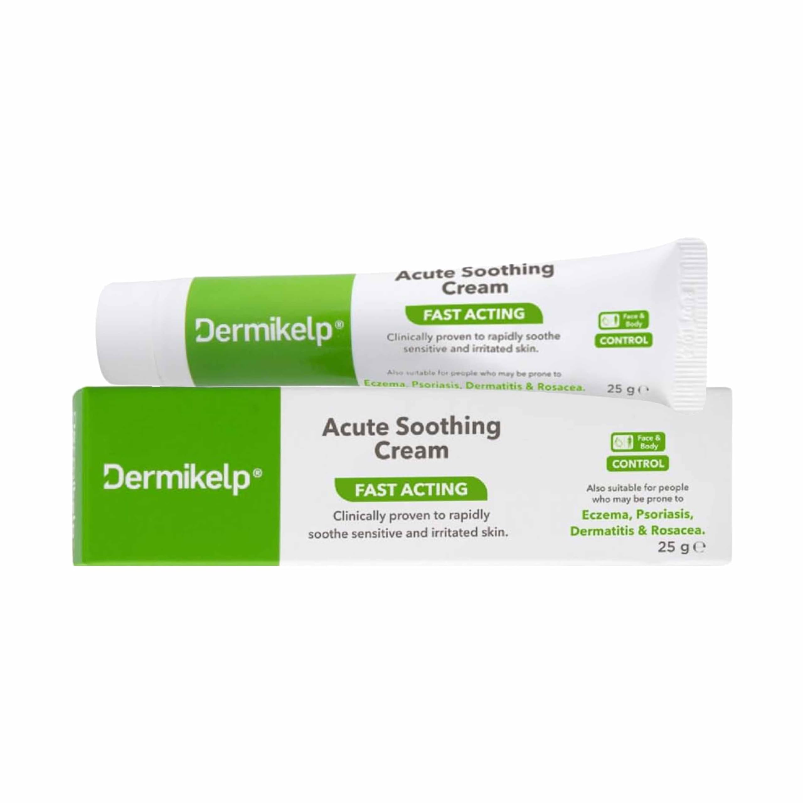 Dermikelp® Acute Soothing Cream – Fast-Acting Care for Sensitive, Itchy Skin – Improves the Appearance of Redness – Dermatologist-Tested with Natural Active Ingredient