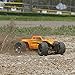 ECX Ruckus 4WD RTR Monster Truck (1/18 Scale), Orange/Yellow