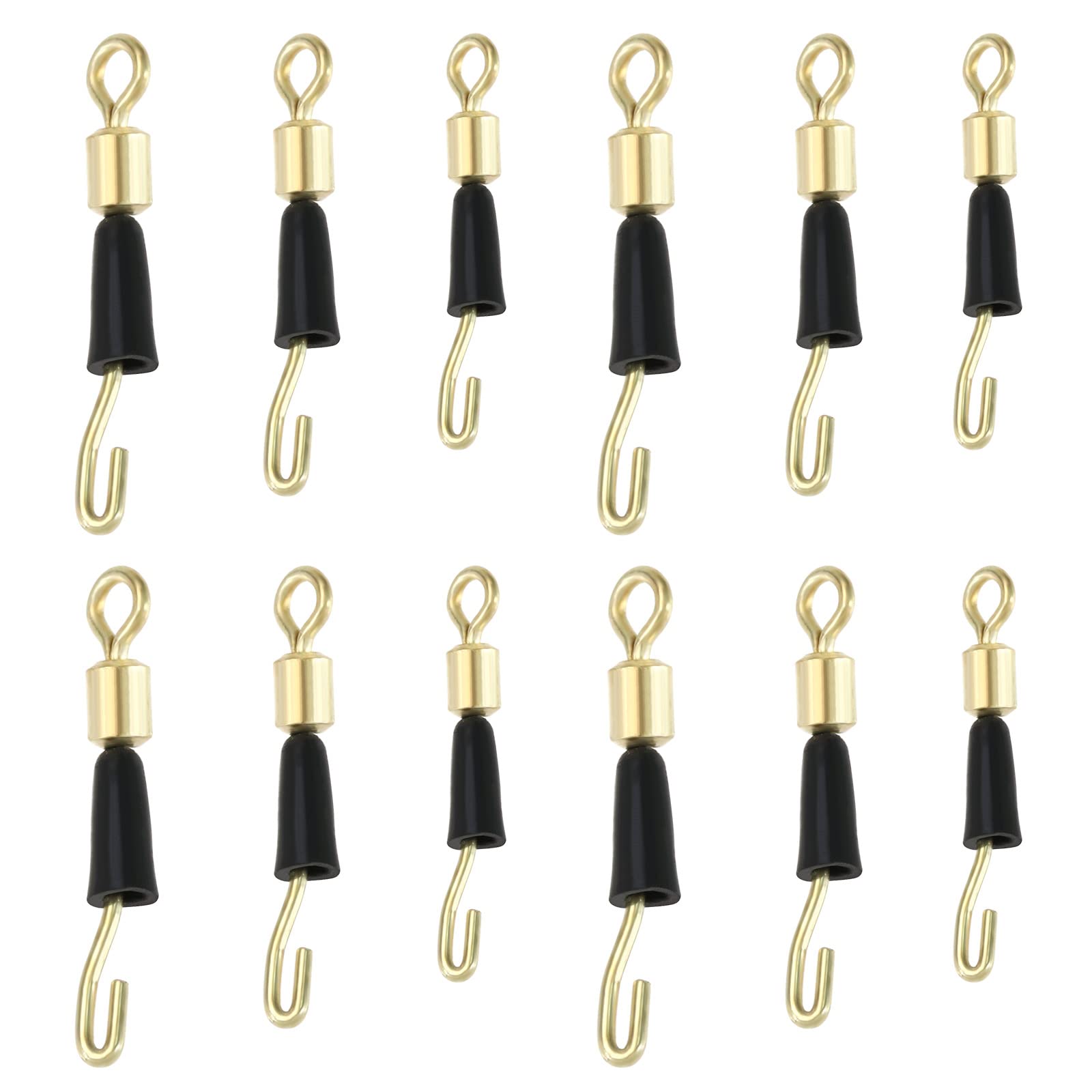 The Lord of the Tools 150Pcs Quick Change Hook Length Swivels Stainless Steel Bearing Swivel Solid Ring Fishing Connector Fishing Accessories 5kg, 10kg, 15kg