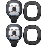 Luejnbogty 2Pcs USB Rechargeable Light for LED Beanie Hat,Replaceable Headlamp Cap DIY Hat Light for Men and Women, Black