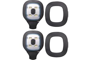 2Pcs USB Rechargeable Light for LED Beanie Hat,Replaceable Headlamp Cap DIY Hat Light for Men and Women