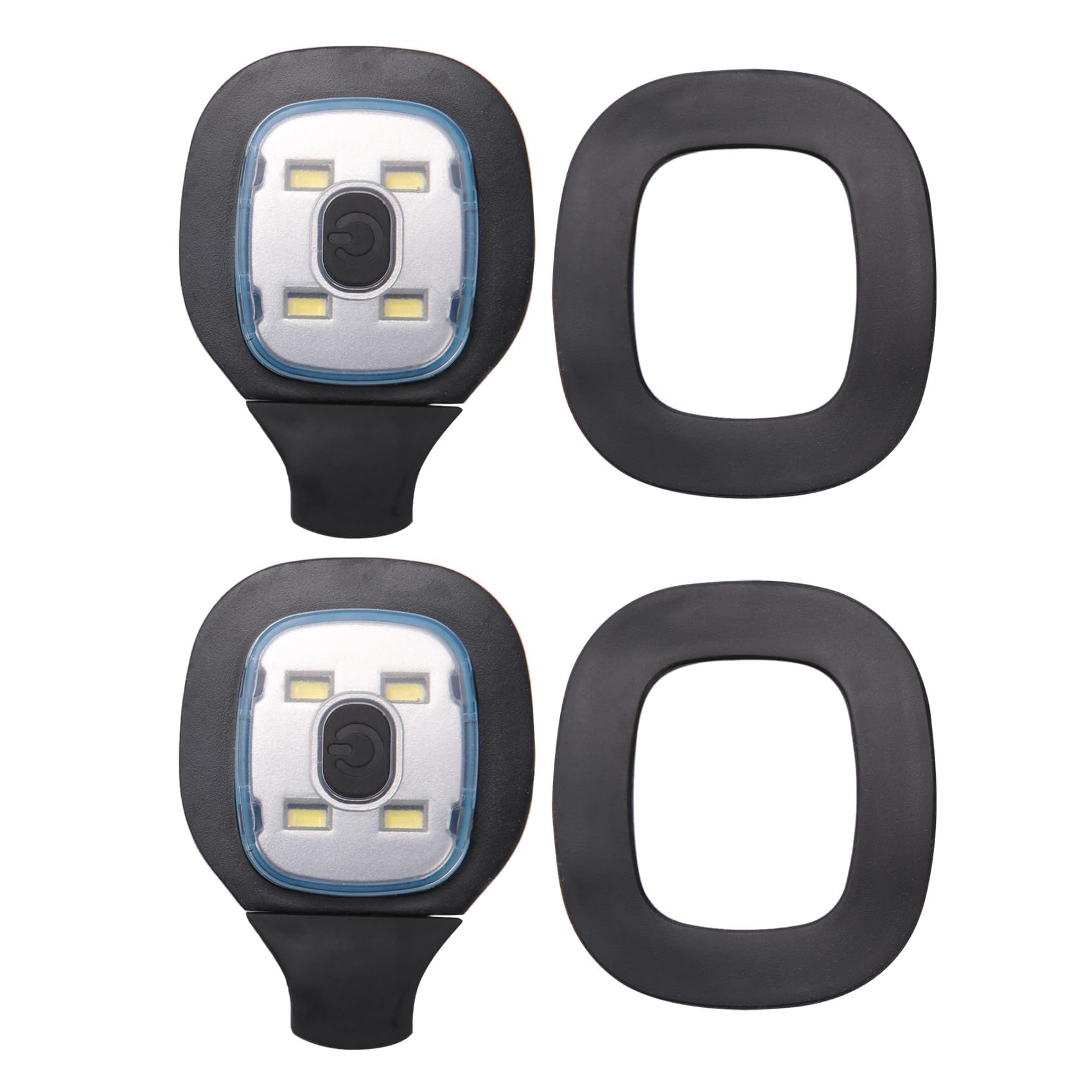 Juwacoo 2 Pcs USB Rechargeable Light for LED Beanie Hat, Replaceable Headlamp Cap DIY Hat Light, Upgraded LED Beanie Hat USB Rechargeable Light for All Types of Hats, Ideal for Work, Outdoor Activitie