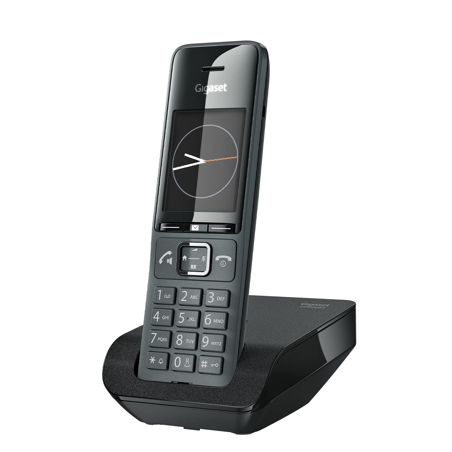 Gigaset Family - Cordless DECT Telephone - Timeless and Elegant Design - 2.2" TFT Colour Display - Excellent Audio Quality, Black [UK Version]