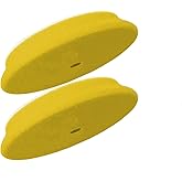 RUPES 100mm Yellow D-A Fine Dual Action Wool Polishing Pads (Pack of 2) | Ideal for Paint Correction & Gloss Enhancement | Improves Cutting Performance | Compatible with 4" Backing Plate